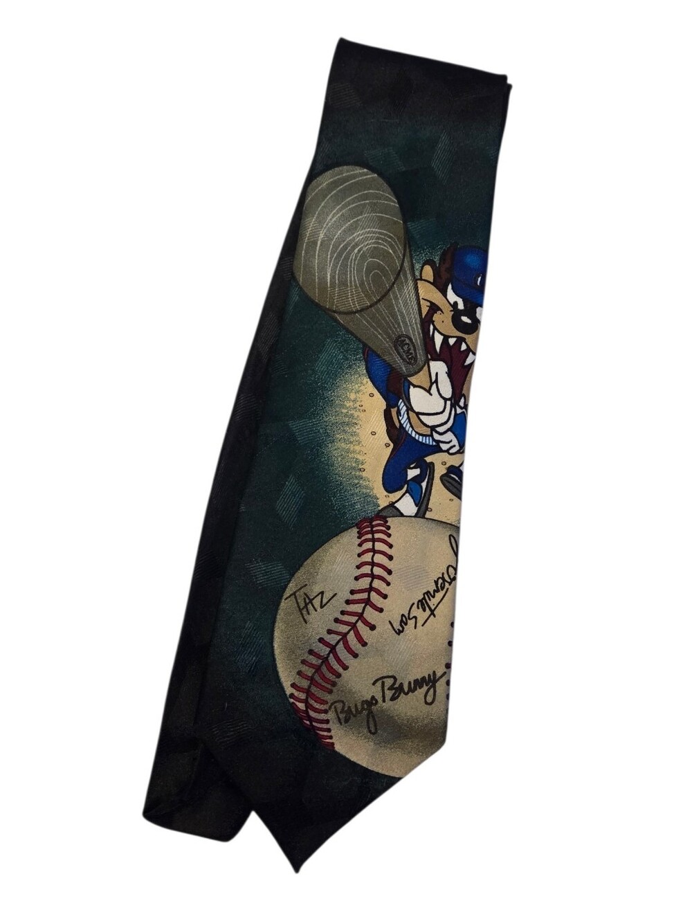 Vtg 90s Taz Baseball Tie